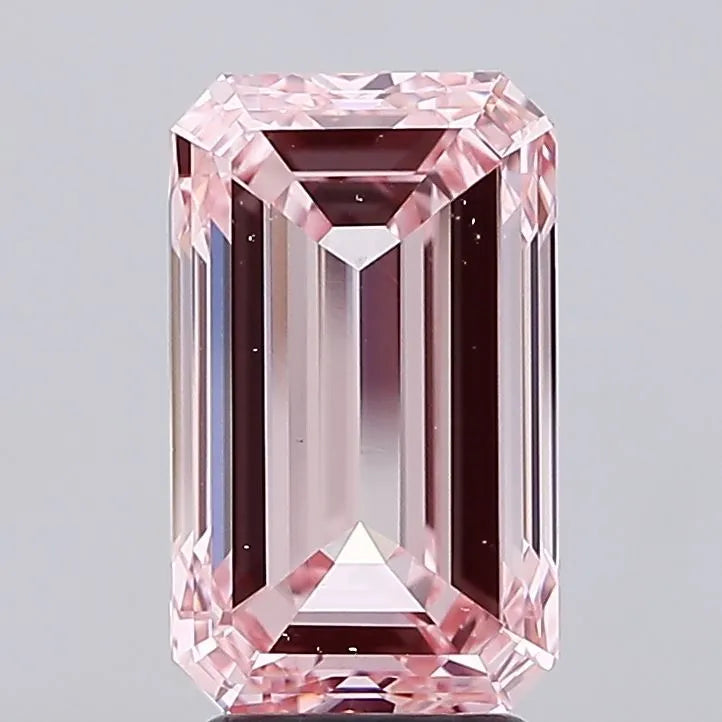 5.02ct Emerald Lab Grown Diamond (Colour Fancy Intense Pink, Clarity VS2, IGI Certified)
