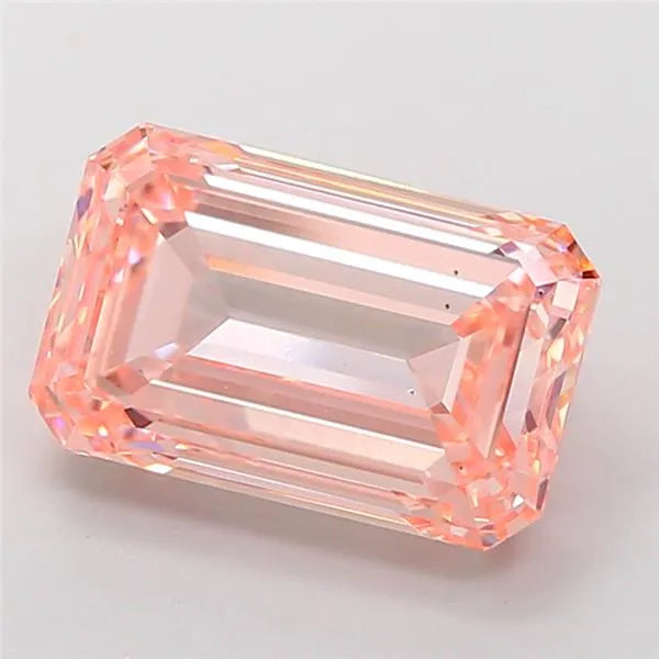 5.02ct Emerald Lab Grown Diamond (Colour Fancy Intense Pink, Clarity VS2, IGI Certified)