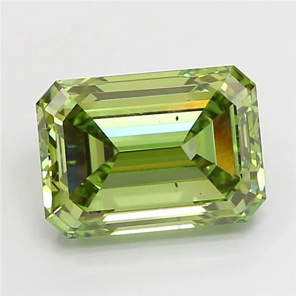 5.02ct Emerald Lab Grown Diamond (Colour Fancy Vivid Green, Clarity VS2, IGI Certified)