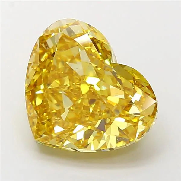 5.02ct Heart Lab Grown Diamond (Colour Fancy Intense Yellow, Clarity VS1, IGI Certified)