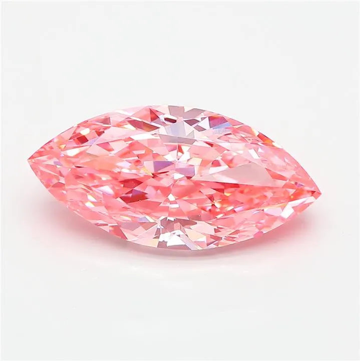 5.02ct Marquise Lab Grown Diamond (Colour Fancy Vivid Pink, Clarity VS1, IGI Certified)