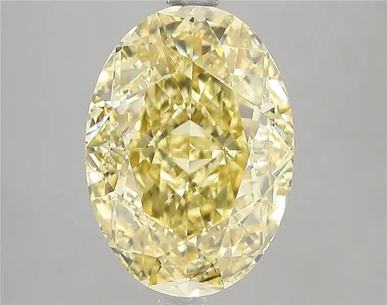 5.02ct Oval Lab Grown Diamond (Colour Fancy Intense Yellow, Clarity VS1, IGI Certified)
