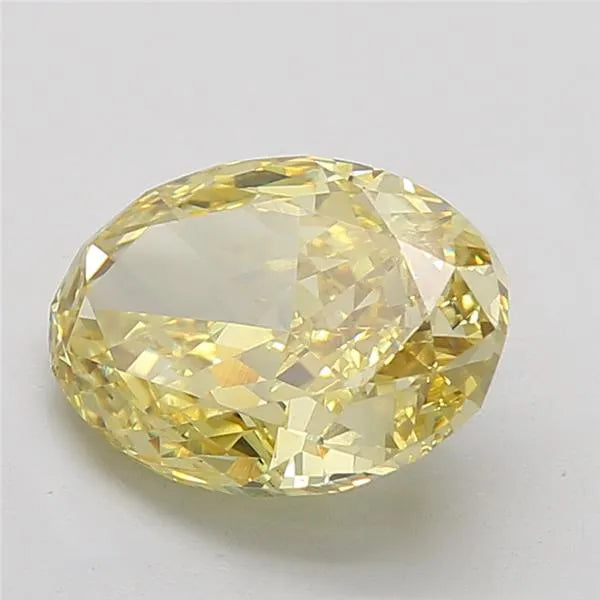 5.02ct Oval Lab Grown Diamond (Colour Fancy Intense Yellow, Clarity VS1, IGI Certified)