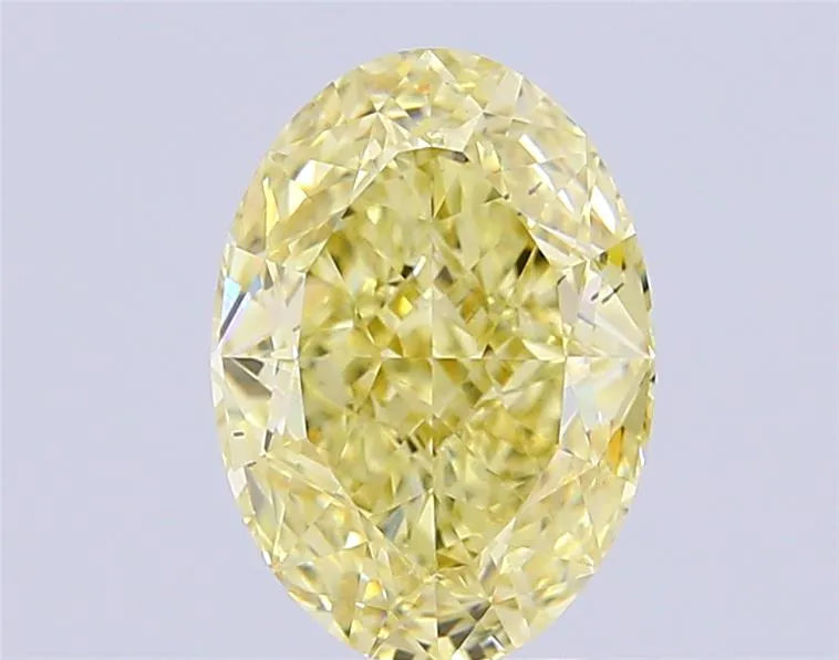 5.02ct Oval Lab Grown Diamond (Colour Fancy Yellow, Clarity VS1, IGI Certified)