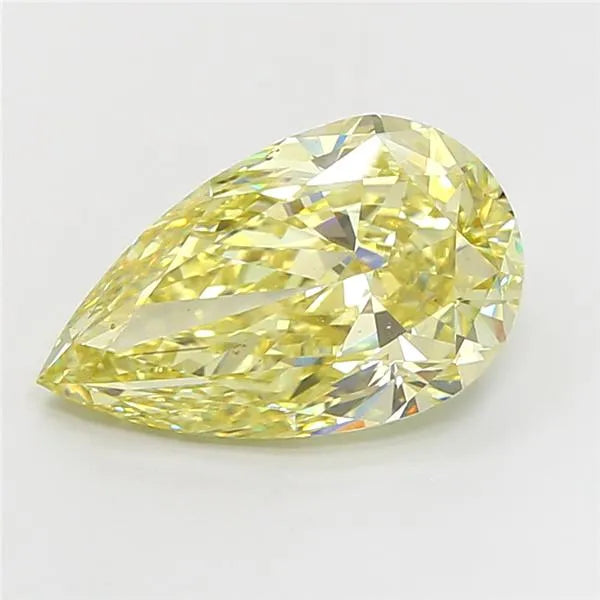 5.02ct Pear Lab Grown Diamond (Colour Fancy Intense Yellow, Clarity VS2, IGI Certified)