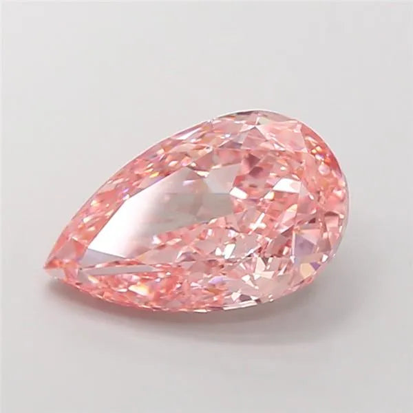 5.02ct Pear Lab Grown Diamond (Colour Fancy Vivid Pink, Clarity VVS2, IGI Certified)