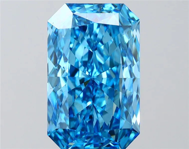 5.02ct Radiant Lab Grown Diamond (Colour Fancy Vivid Blue, Clarity VS1, IGI Certified)
