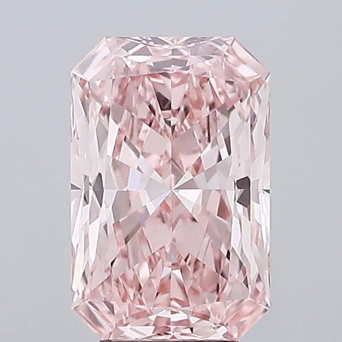 5.02ct Radiant Lab Grown Diamond (Colour Fancy Vivid Pink, Clarity VS1, IGI Certified)
