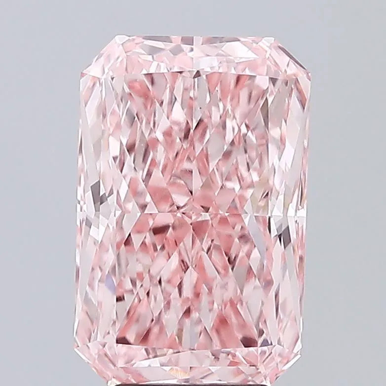 5.02ct Radiant Lab Grown Diamond (Colour Fancy Vivid Pink, Clarity VVS2, IGI Certified)
