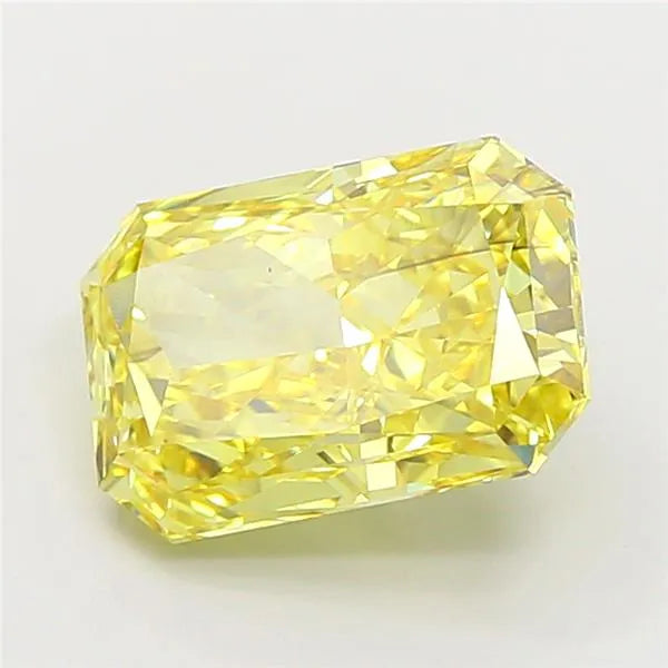5.02ct Radiant Lab Grown Diamond (Colour Fancy Vivid Yellow, Clarity SI1, IGI Certified)