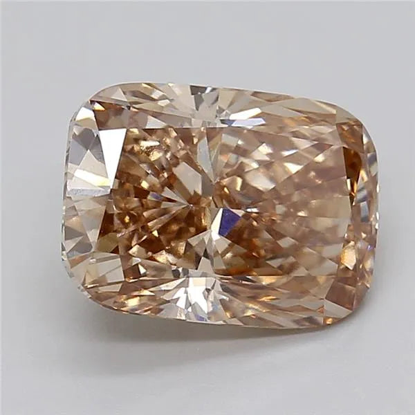 5.03ct Cushion modified Lab Grown Diamond (Colour Fancy Brown, Clarity VS2, IGI Certified)