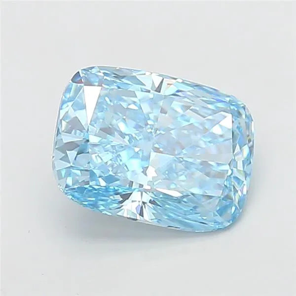 5.03ct Cushion modified Lab Grown Diamond (Colour Fancy Vivid Blue, Clarity VVS2, IGI Certified)