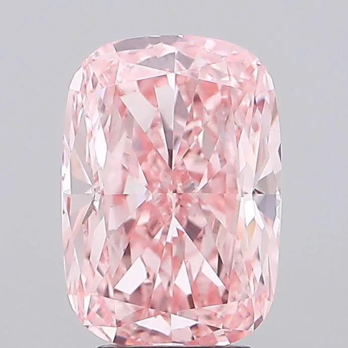 5.03ct Cushion modified Lab Grown Diamond (Colour Fancy Vivid Pink, Clarity VS1, IGI Certified)