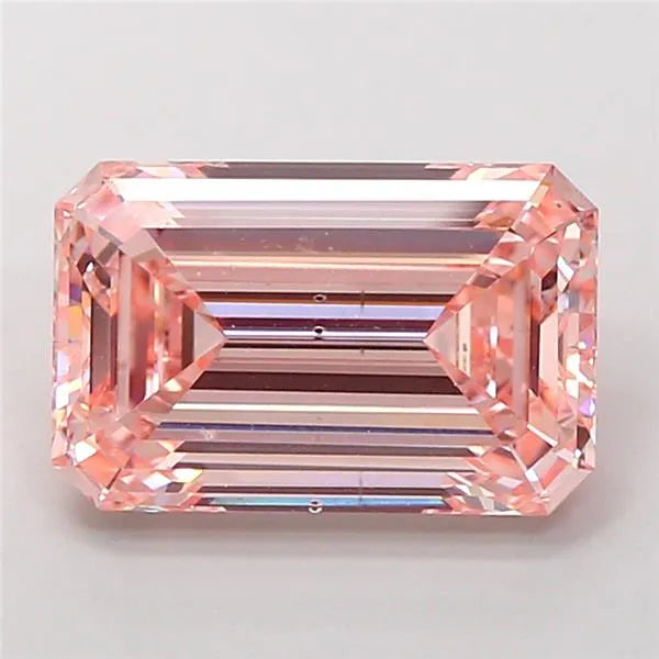 5.03ct Emerald Lab Grown Diamond (Colour Fancy Intense Pink, Clarity VS2, IGI Certified)