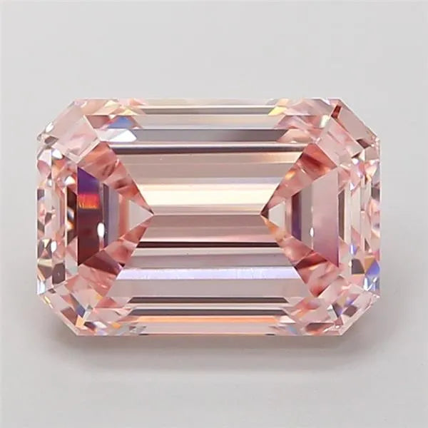 5.03ct Emerald Lab Grown Diamond (Colour Fancy Intense Pink, Clarity VVS2, IGI Certified)
