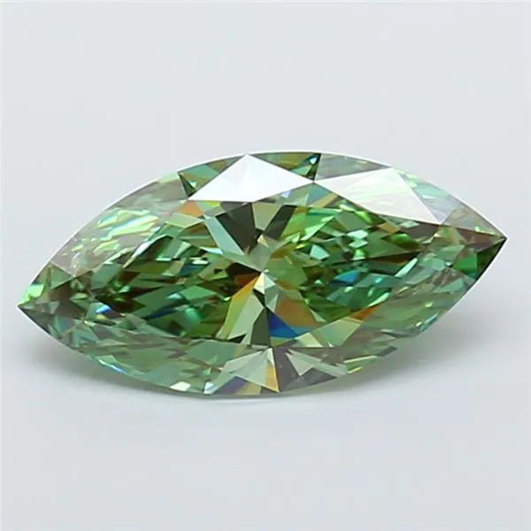 5.03ct Marquise Lab Grown Diamond (Colour Fancy Vivid Green, Clarity VVS2, IGI Certified)