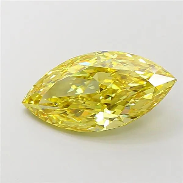 5.03ct Marquise Lab Grown Diamond (Colour Fancy Vivid Yellow, Clarity VVS2, Uncertified)