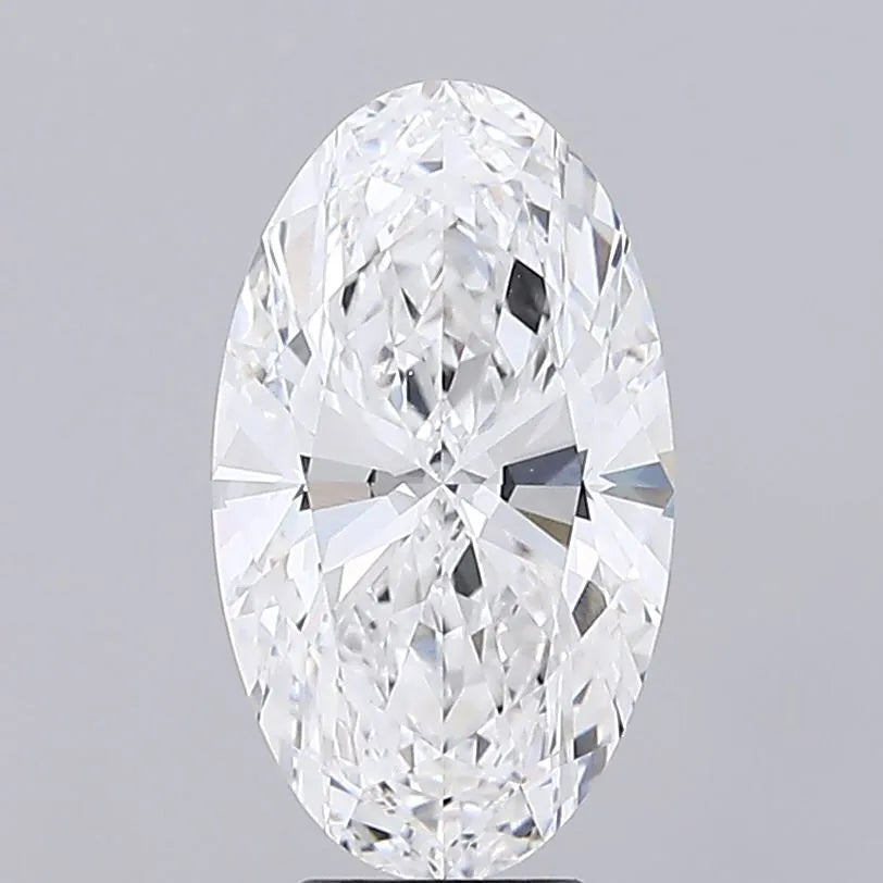 5.03ct Oval Lab Grown Diamond (Colour D, Clarity VVS2, IGI Certified)