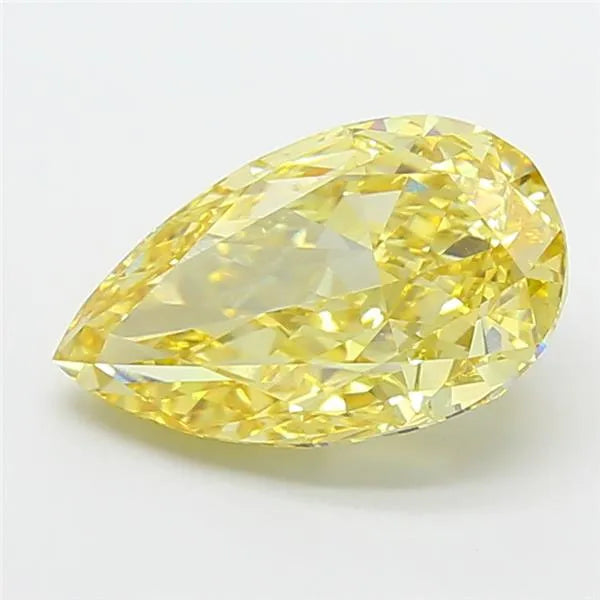 5.03ct Pear Lab Grown Diamond (Colour Fancy Intense Yellow, Clarity VVS2, IGI Certified)