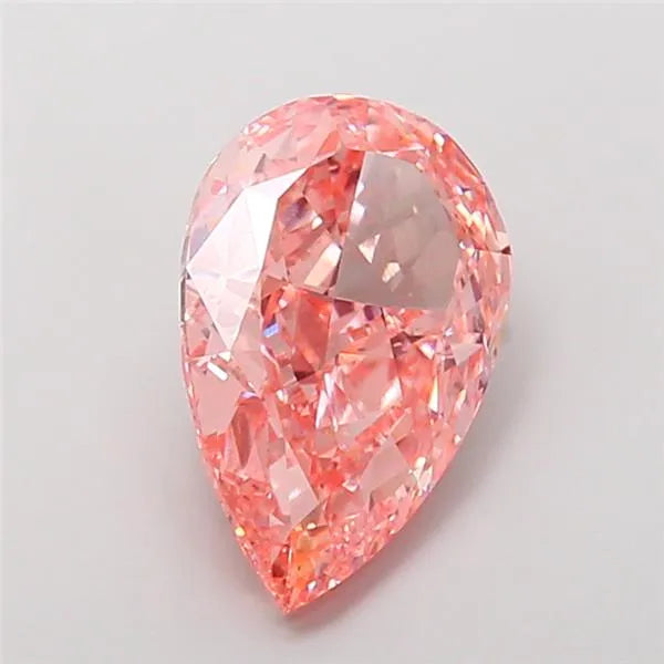 5.03ct Pear Lab Grown Diamond (Colour Fancy Vivid Pink, Clarity VVS2, IGI Certified)