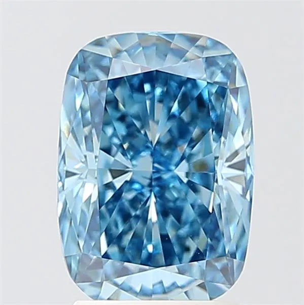 5.03ct Radiant Lab Grown Diamond (Colour Fancy Vivid Blue, Clarity VS2, IGI Certified)