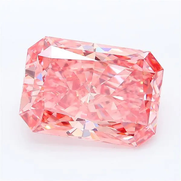5.03ct Radiant Lab Grown Diamond (Colour Fancy Vivid Pink, Clarity VS2, IGI Certified)