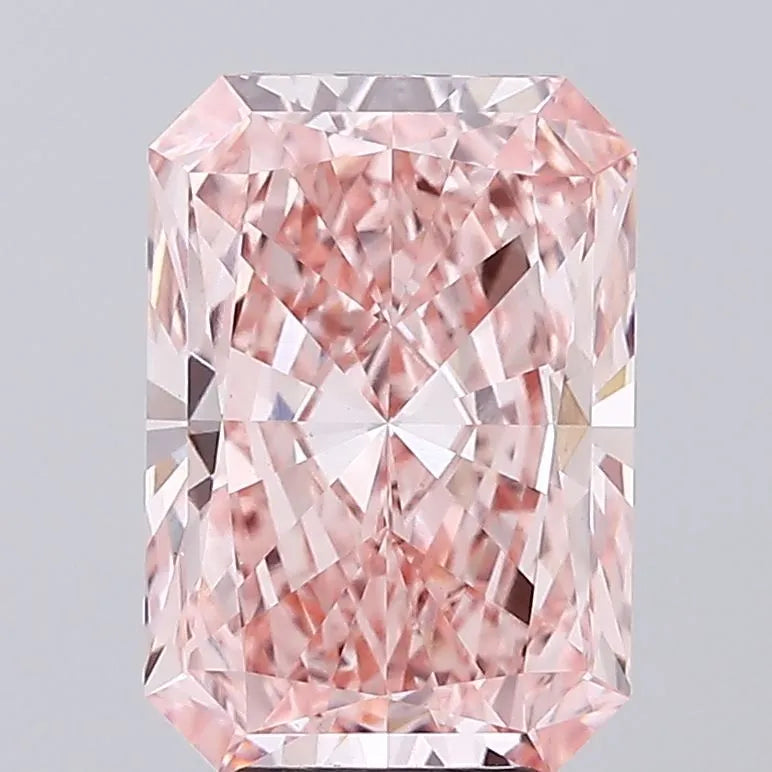 5.03ct Radiant Lab Grown Diamond (Colour Fancy Vivid Pink, Clarity VVS2, IGI Certified)