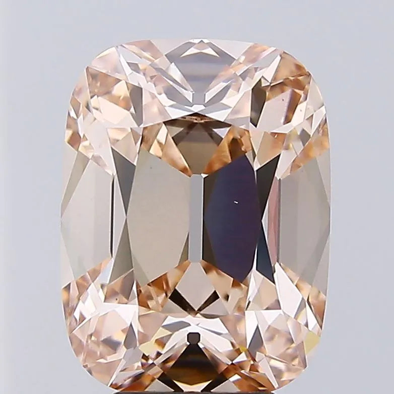 5.04ct Cushion Lab Grown Diamond (Colour Very Light Brown, Clarity VS1, IGI Certified)