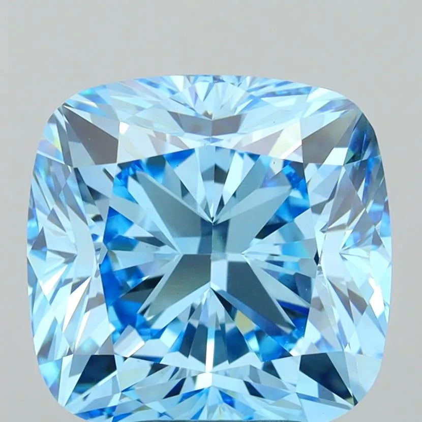 5.04ct Cushion modified Lab Grown Diamond (Colour Fancy Vivid Blue, Clarity VS1, IGI Certified)