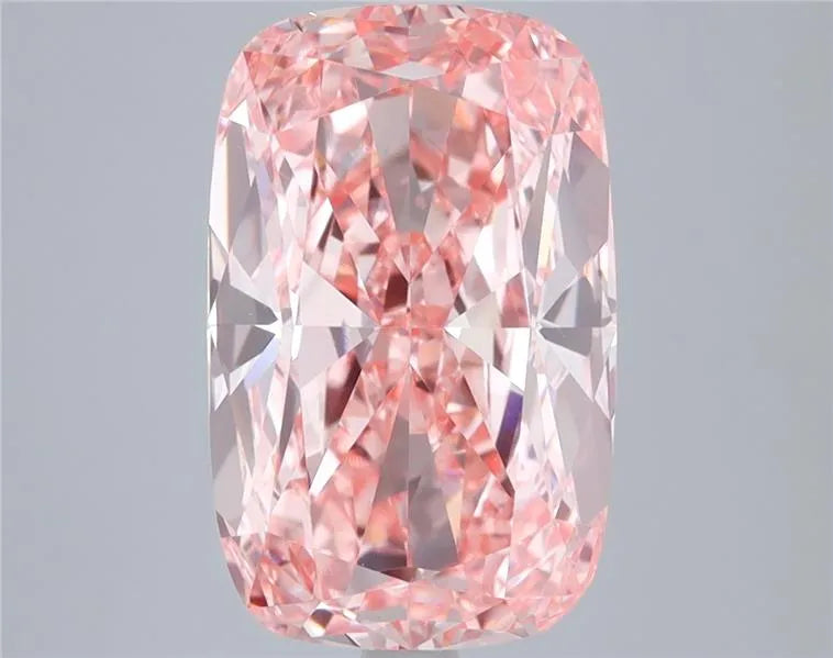 5.04ct Cushion modified Lab Grown Diamond (Colour Fancy Vivid Pink, Clarity VS1, IGI Certified)