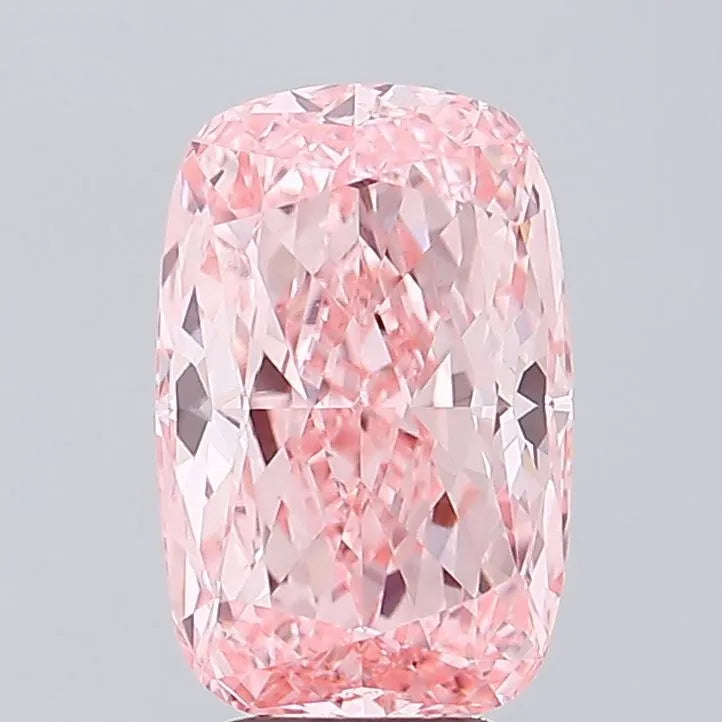 5.04ct Cushion modified Lab Grown Diamond (Colour Fancy Vivid Pink, Clarity VVS2, IGI Certified)