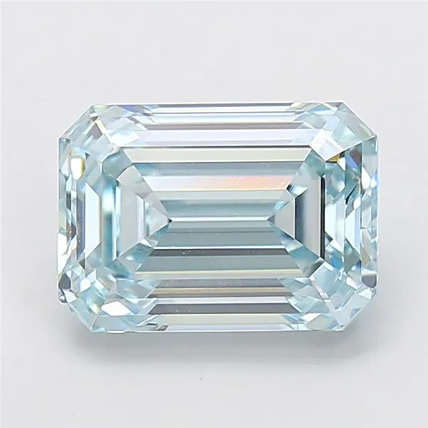 5.04ct Emerald Lab Grown Diamond (Colour Fancy Greenish Blue, Clarity VVS2, IGI Certified)