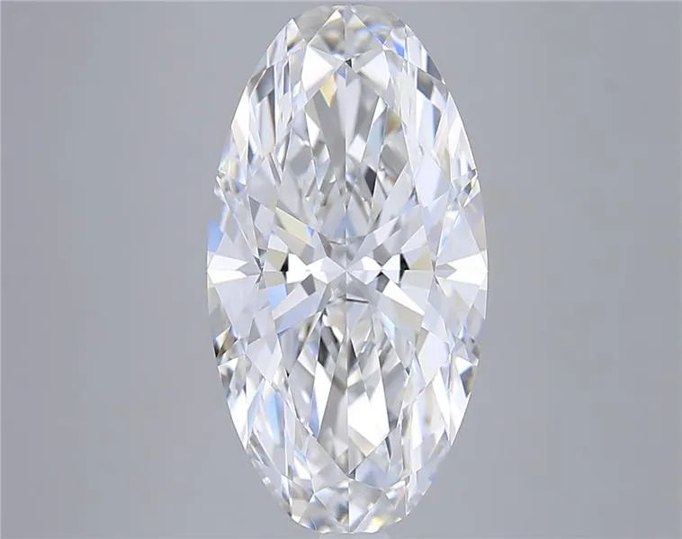 5.04ct Oval Lab Grown Diamond (Colour E, Clarity VVS2, IGI Certified)