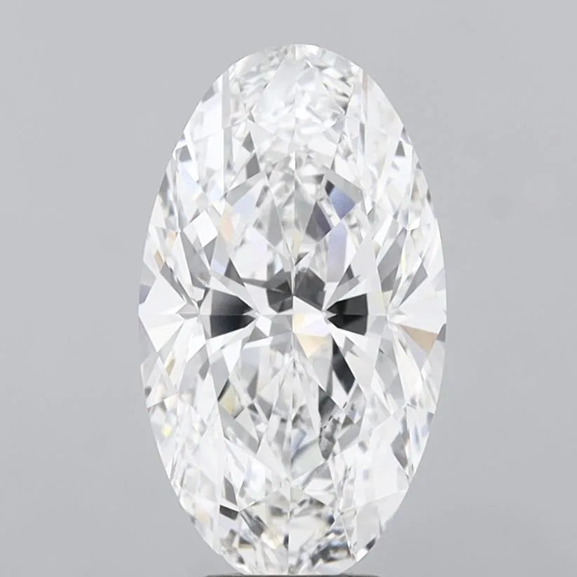 5.04ct Oval Lab Grown Diamond (Colour E, Clarity VVS2, IGI Certified)