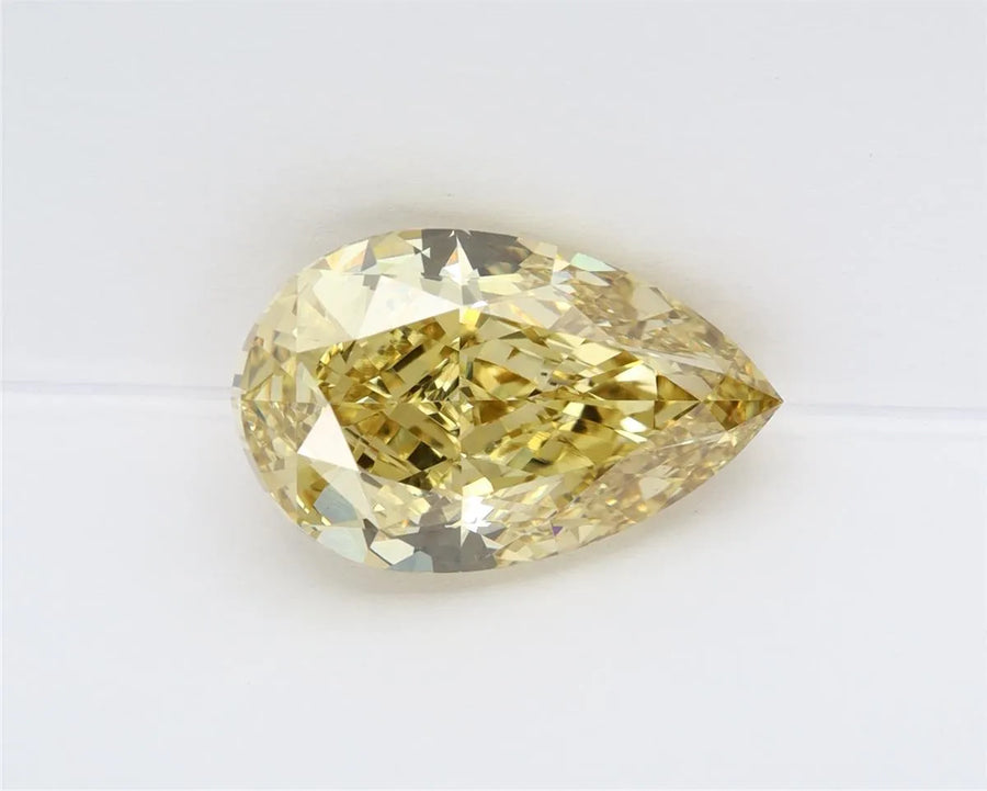 5.04ct Pear Lab Grown Diamond (Colour Fancy Intense Yellow, Clarity VVS2, IGI Certified)