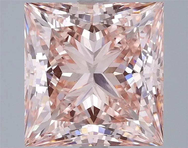 5.04ct Princess Lab Grown Diamond (Colour Fancy Intense Pink, Clarity VS2, IGI Certified)