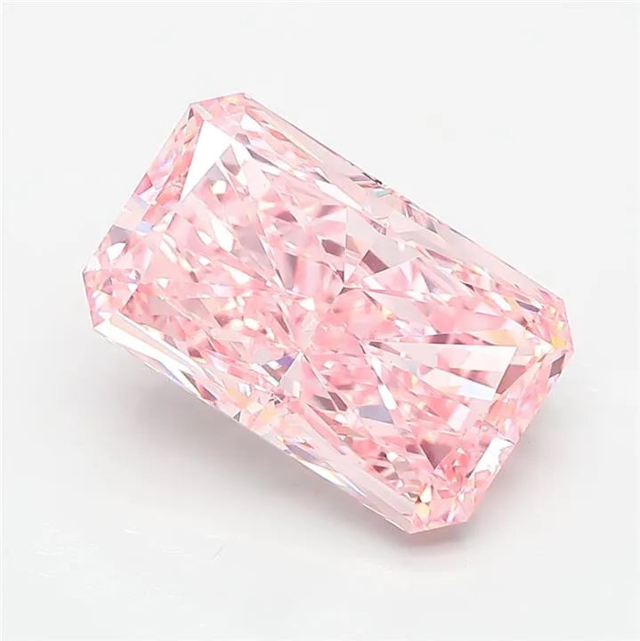 5.04ct Radiant Lab Grown Diamond (Colour Fancy Intense Pink, Clarity VS1, IGI Certified)