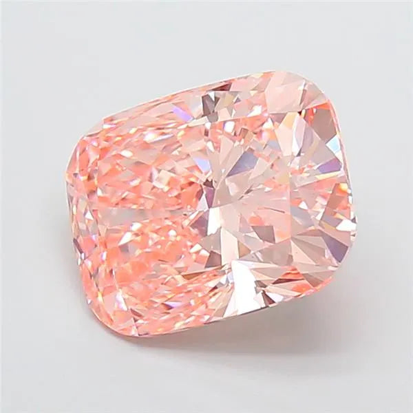 5.05ct Cushion modified Lab Grown Diamond (Colour Fancy Vivid Pink, Clarity VS1, IGI Certified)