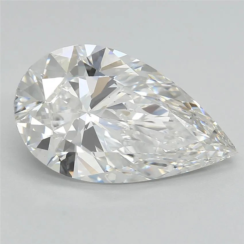 5.05ct Pear Lab Grown Diamond (Colour F, Clarity VVS2, Cut EX, IGI Certified)