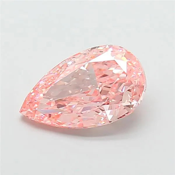 5.05ct Pear Lab Grown Diamond (Colour Fancy Vivid Pink, Clarity VVS2, IGI Certified)