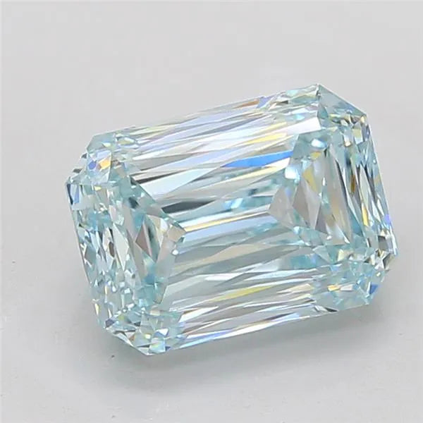 5.05ct Radiant Lab Grown Diamond (Colour Fancy Intense Blue, Clarity VVS2, IGI Certified)