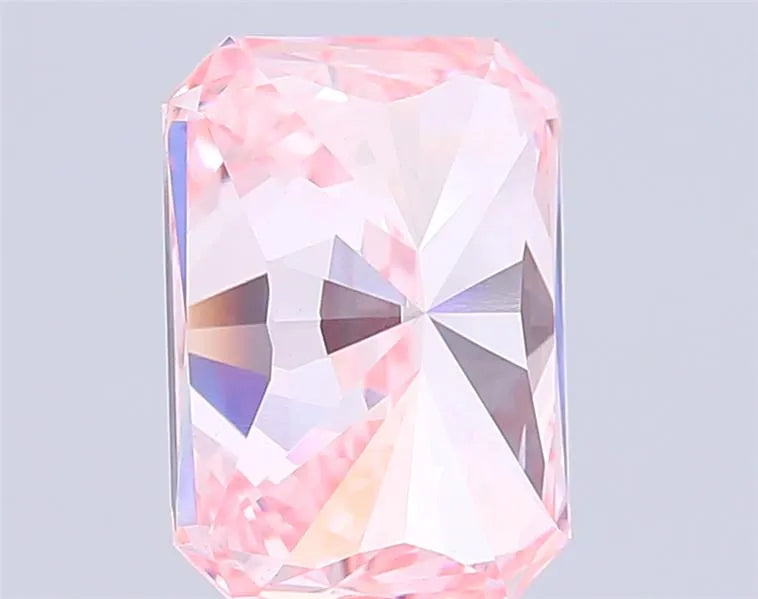 5.05ct Radiant Lab Grown Diamond (Colour Fancy Vivid Pink, Clarity VVS2, IGI Certified)