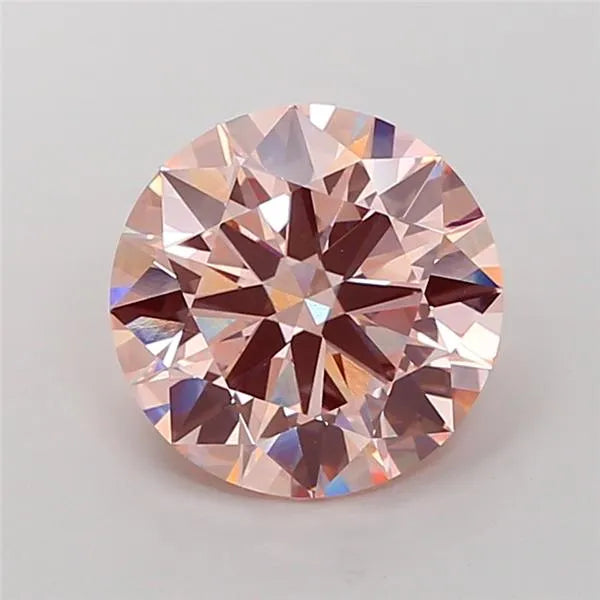 5.05ct Round Lab Grown Diamond (Colour Fancy Pink, Clarity VVS2, Cut ID, IGI Certified)