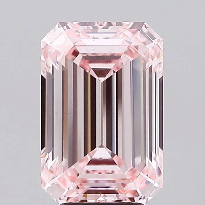 5.06ct Emerald Lab Grown Diamond (Colour Fancy Intense Pink, Clarity VS1, IGI Certified)