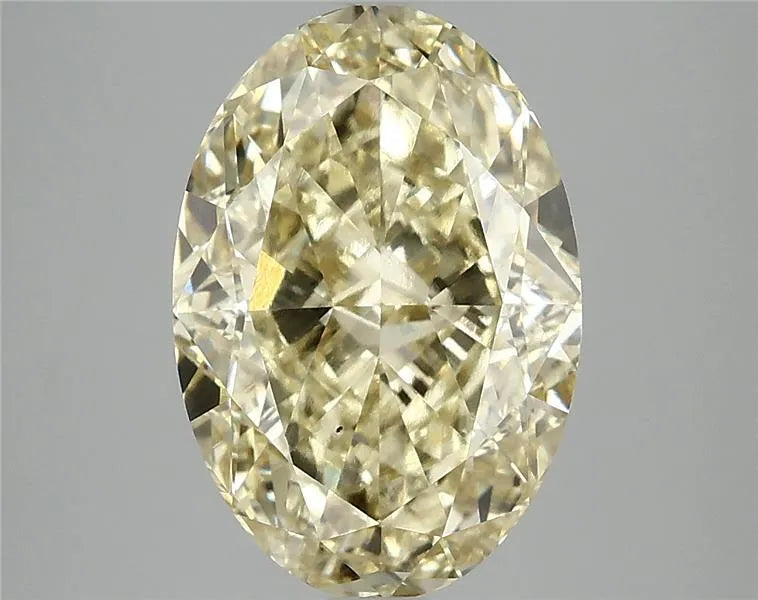 5.06ct Oval Lab Grown Diamond (Colour Fancy Yellow, Clarity VS2, IGI Certified)