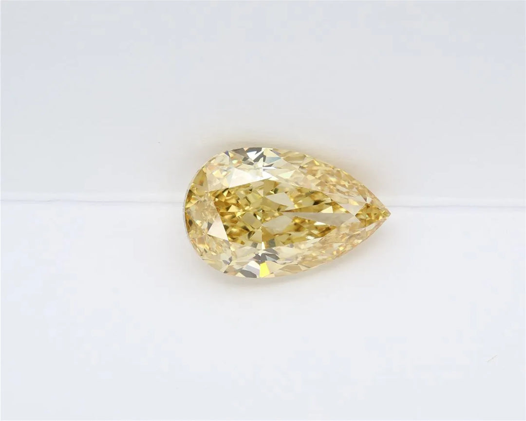 5.06ct Pear Lab Grown Diamond (Colour Fancy Vivid Yellow, Clarity VS1, IGI Certified)