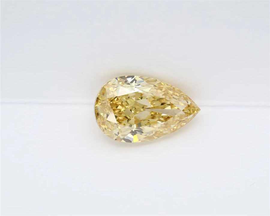 5.06ct Pear Lab Grown Diamond (Colour Fancy Vivid Yellow, Clarity VS1, IGI Certified)