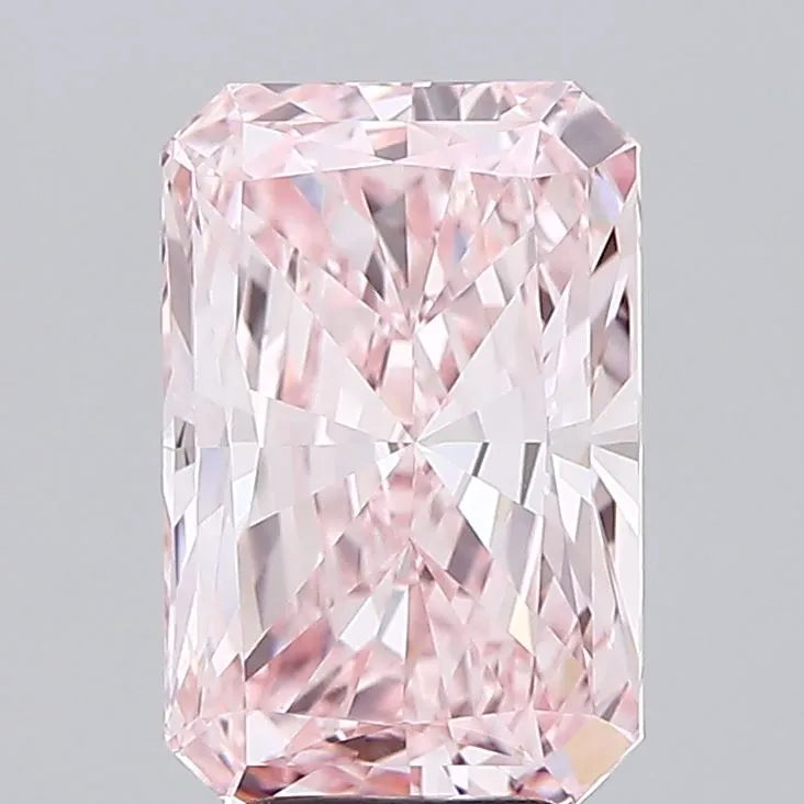 5.06ct Radiant Lab Grown Diamond (Colour Fancy Vivid Pink, Clarity VVS2, IGI Certified)