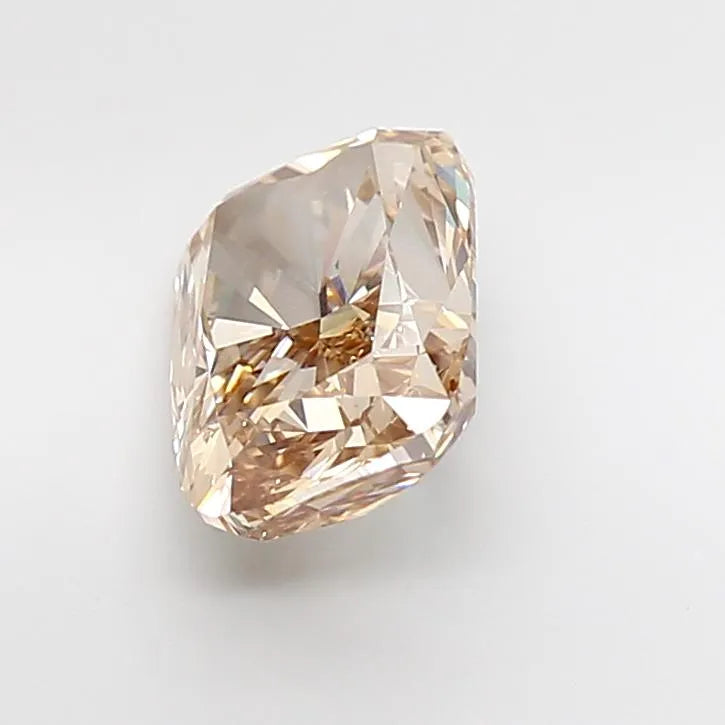 5.07ct Cushion modified Lab Grown Diamond (Colour Fancy Light Brown, Clarity VVS2, IGI Certified)