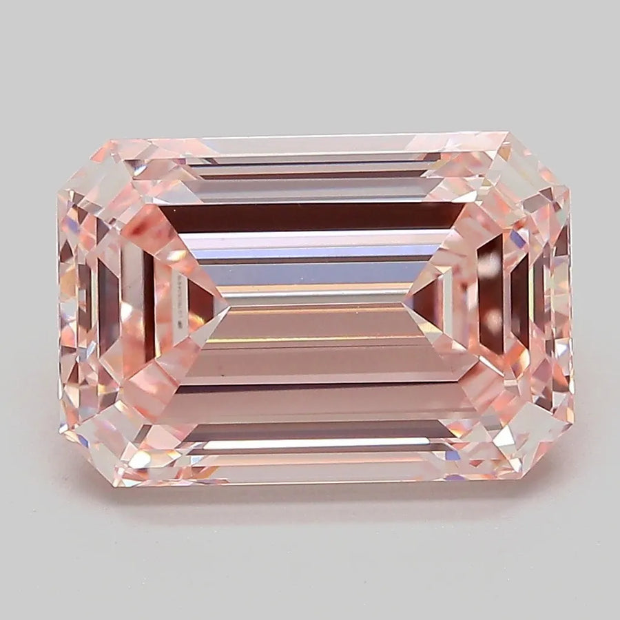 5.07ct Emerald Lab Grown Diamond (Colour Fancy Intense Pink, Clarity VVS2, IGI Certified)